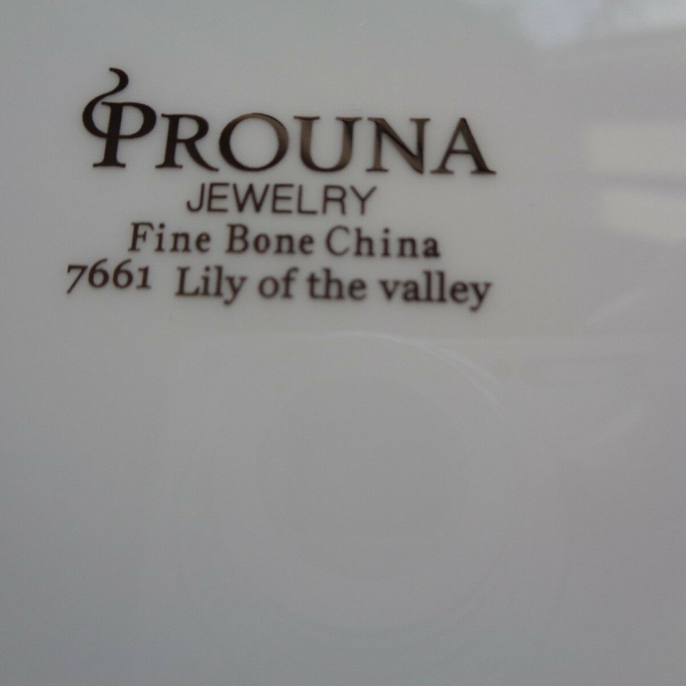 PROUNA BONE CHINA Lily of the Valley PASTA BOWL - Picture 3 of 6